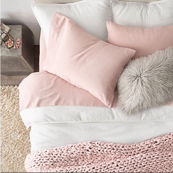 Restoration Hardware Bedding Nwot Restoration Hardware Pink Trim